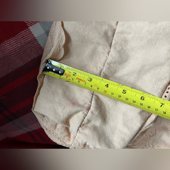 Free People Carmel Tan Lace Tote Bag Purse Boho Cottagecore Lagenlook - Picture 11 of 16